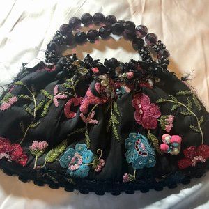 Vintage Embroidered & Beaded Clutch | Mary Frances